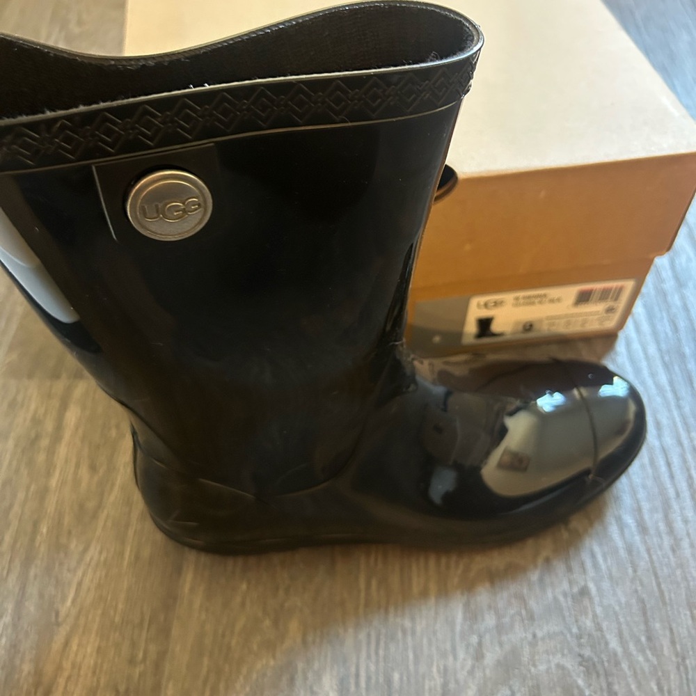 UGG Black Rain Boots
